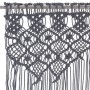 Cortina de macramé algodón gris antracita 140x240 cm de vidaXL, Cortinas y visillos - Ref: Foro24-323995, Precio: 55,22 €, De...