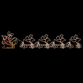 Christmas lighting 4 reindeer and sleigh XXL 1548 LEDs 500x80 cm by vidaXL, Christmas lights - Ref: Foro24-51258, Price: 176,...