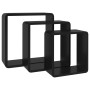 Cube wall shelves 3 units black MDF by vidaXL, Shelves and shelves - Ref: Foro24-323953, Price: 40,39 €, Discount: %