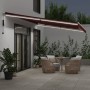 Automatic retractable awning with LED lights burgundy 600x300 cm by , Awnings - Ref: Foro24-3214981, Price: 793,47 €, Discoun...