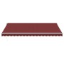 Manual retractable awning with LED lights burgundy 450x300 cm by , Awnings - Ref: Foro24-3214976, Price: 373,15 €, Discount: %