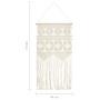 Cotton macrame wall decoration 40x80 cm by vidaXL, Decorative upholstery - Ref: Foro24-323997, Price: 16,87 €, Discount: %