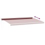 Toldo retráctil manual con luces LED burdeos 600x350 cm de , Toldos - Ref: Foro24-3214995, Precio: 583,91 €, Descuento: %