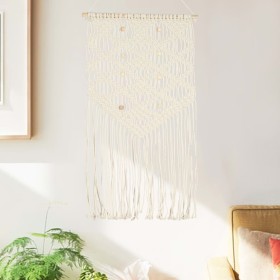 Cotton macrame wall decoration 40x80 cm by vidaXL, Decorative upholstery - Ref: Foro24-323998, Price: 16,30 €, Discount: %