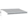 Toldo retráctil automático gris antracita y blanco 350x250 cm de , Toldos - Ref: Foro24-3310227, Precio: 373,26 €, Descuento: %