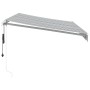 Toldo retráctil automático gris antracita y blanco 350x250 cm de , Toldos - Ref: Foro24-3310227, Precio: 373,26 €, Descuento: %