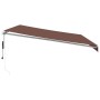 Toldo retráctil automático con luces LED marrón 500x300 cm de , Toldos - Ref: Foro24-3215384, Precio: 678,59 €, Descuento: %