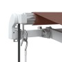 Automatic retractable awning with LED lights brown 350x250 cm by , Awnings - Ref: Foro24-3215378, Price: 472,86 €, Discount: %