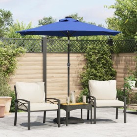 Garden umbrella with blue steel pole 225x225x212 cm by , Umbrellas - Ref: Foro24-4005065, Price: 50,99 €, Discount: %