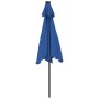 Garden umbrella with LED lights, steel post, blue, 225x225x212 cm. by , Umbrellas - Ref: Foro24-4005073, Price: 73,83 €, Disc...