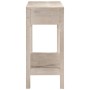 Solid white mango wood console table 110x35x75 cm by , Side tables - Ref: Foro24-4009375, Price: 201,59 €, Discount: %