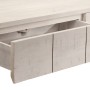 Solid white mango wood console table 110x35x75 cm by , Side tables - Ref: Foro24-4009375, Price: 201,59 €, Discount: %