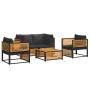 Garden sofa set with 5 pieces, solid acacia wood, and cushions. by , Garden sets - Ref: Foro24-3214890, Price: 670,81 €, Disc...