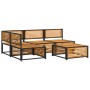 Garden sofa set with 5 pieces, solid acacia wood, and cushions. by , Garden sets - Ref: Foro24-3214901, Price: 603,68 €, Disc...