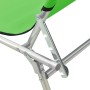 Tumbona plegable con toldo de acero verde manzana de vidaXL, Tumbonas - Ref: Foro24-310325, Precio: 65,74 €, Descuento: %