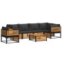 Garden sofa set with 7 pieces, solid acacia wood, and cushions. by , Garden sets - Ref: Foro24-3214886, Price: 965,14 €, Disc...