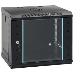 Wall-mounted 9U 19" server rack cabinet IP20 53x40x30 cm by , Network storage systems - Ref: Foro24-30260, Price: 83,08 €, Di...