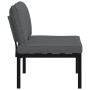 Black aluminum garden bench with cushions by , garden benches - Ref: Foro24-4008570, Price: 142,97 €, Discount: %