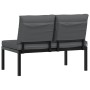 Black aluminum garden bench with cushions by , garden benches - Ref: Foro24-4008570, Price: 142,97 €, Discount: %