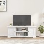 Engineered wood TV stand in white, 110x30x41 cm by , TV Furniture - Ref: Foro24-4009903, Price: 193,12 €, Discount: %