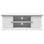 Engineered wood TV stand in white, 110x30x41 cm by , TV Furniture - Ref: Foro24-4009903, Price: 193,12 €, Discount: %