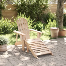 Adirondack chair with solid fir wood ottoman by , Garden chairs - Ref: Foro24-4007240, Price: 94,62 €, Discount: %