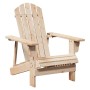 Adirondack-Stuhl mit massiver Fichtenholz-Ottomane. von , Gartenstühle - Ref: Foro24-4007240, Preis: 85,00 €, Rabatt: %