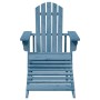 Adirondack chair with solid blue spruce ottoman by , Garden chairs - Ref: Foro24-4007242, Price: 93,19 €, Discount: %