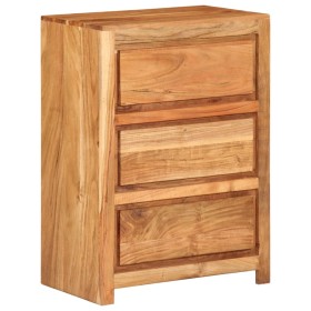 Cómoda de madera maciza de acacia 55x33x75 cm de , Cajoneras - Ref: Foro24-4008894, Precio: 193,76 €, Descuento: %