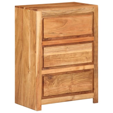 Cómoda de madera maciza de acacia 55x33x75 cm de , Cajoneras - Ref: Foro24-4008894, Precio: 193,76 €, Descuento: %