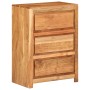 Cómoda de madera maciza de acacia 55x33x75 cm de , Cajoneras - Ref: Foro24-4008894, Precio: 193,76 €, Descuento: %