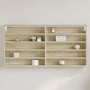 Vitrina de madera de ingeniería roble Sonoma 100x8,5x50 cm de , Estantes y estanterías - Ref: Foro24-847949, Precio: 43,94 €,...