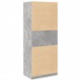 Engineered wood wardrobe in concrete gray, 80x50x200 cm by , Wardrobes - Ref: Foro24-3307696, Price: 177,18 €, Discount: %