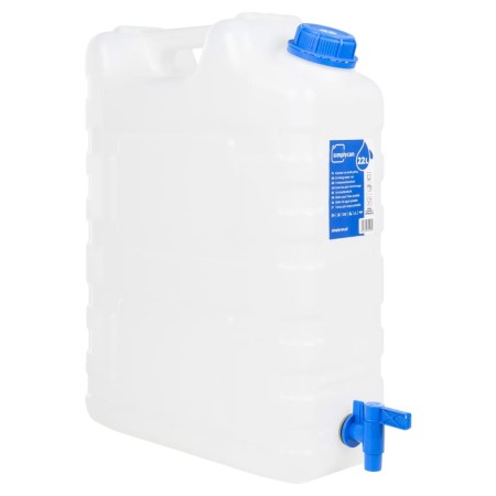 22-liter transparent plastic water jug with a tap by , Storage deposits - Ref: Foro24-155042, Price: 36,61 €, Discount: %