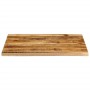 Solid mango wood natural edge table top 90x80x2.5 cm by , Table tops - Ref: Foro24-370363, Price: 86,16 €, Discount: %