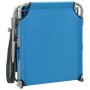 Tumbona con toldo de acero acero azul de vidaXL, Tumbonas - Ref: Foro24-310336, Precio: 73,40 €, Descuento: %