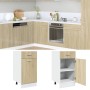 Armario inferior contrachapada color roble 40x46x81,5cm de , Armarios de cocina - Ref: Foro24-847493, Precio: 80,50 €, Descue...