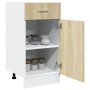 Armario inferior contrachapada color roble 40x46x81,5cm de , Armarios de cocina - Ref: Foro24-847493, Precio: 77,91 €, Descue...