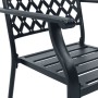 Stackable garden chairs, set of 3, made of steel with a gray powder coating. by , Garden sets - Ref: Foro24-3283768, Price: 2...