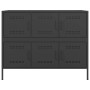 Kaltgewalzter schwarzer Stahlschrank 100,5x39x79 cm von , Sideboards - Ref: Foro24-843096, Preis: 173,03 €, Rabatt: %