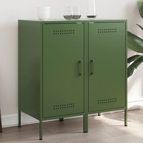 Cold-rolled steel sideboard in olive green, 2 pieces, 36x39x79 cm. by , Sideboards - Ref: Foro24-843021, Price: 164,14 €, Dis...