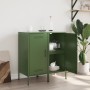 Cold-rolled steel sideboard in olive green, 2 pieces, 36x39x79 cm. by , Sideboards - Ref: Foro24-843021, Price: 164,14 €, Dis...