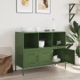 Cold-rolled steel sideboard in olive green 100.5x39x79 cm by , Sideboards - Ref: Foro24-843094, Price: 164,87 €, Discount: %