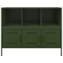 Cold-rolled steel sideboard in olive green 100.5x39x79 cm by , Sideboards - Ref: Foro24-843094, Price: 164,87 €, Discount: %