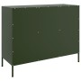 Cold-rolled steel sideboard in olive green 100.5x39x79 cm by , Sideboards - Ref: Foro24-843094, Price: 164,87 €, Discount: %