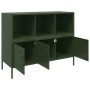 Cold-rolled steel sideboard in olive green 100.5x39x79 cm by , Sideboards - Ref: Foro24-843094, Price: 164,87 €, Discount: %