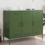 Kaltgewalzter Stahlschrank in Olivgrün 100,5x39x79 cm von , Sideboards - Ref: Foro24-843028, Preis: 183,86 €, Rabatt: %