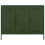 Kaltgewalzter Stahlschrank in Olivgrün 100,5x39x79 cm von , Sideboards - Ref: Foro24-843028, Preis: 183,96 €, Rabatt: %