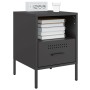 Bedside table made of cold-rolled black steel, 36x39x50.5 cm by , Nightstands - Ref: Foro24-843054, Price: 74,75 €, Discount: %