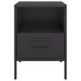 Bedside table made of cold-rolled black steel, 36x39x50.5 cm by , Nightstands - Ref: Foro24-843054, Price: 74,75 €, Discount: %